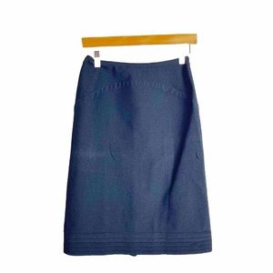 Alaia Paris Skirt Stretch Pleated Back Flip Pencil